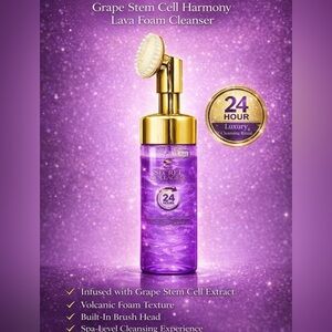 Grape Stem Cell Harmony Lava Foam Cleanser - Purple